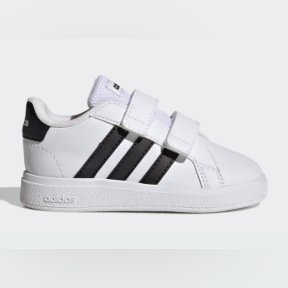 ADIDAS TODDLER GRAND COURT LIFESTYLE HOOK AND LOOP SHOES - Picture 1 of 7